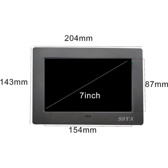 7 Inch Calendar Clock 12 Alarm Options Auto Dimmable Display Extra Large Display - Picture 2 of 7